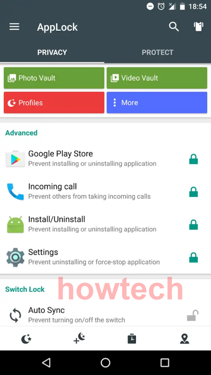 حماية الاندرويد و التطبيقات من خلال app lock