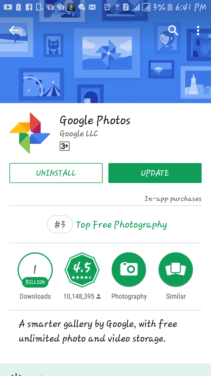 تحميل تطبيق التخزين السحابي google photos